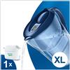 BRITA Caraffa Filtrante Marella XL 3.5L Blu Brita con Filtro Maxtra Pro All-One