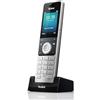 Yealink W56H - Ricevitore wireless HD DECT ad espansione per telefono e dispositivo VoIP senza fili, nero/grigio