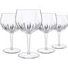 Luigi Bormioli Mixology Gin Gasses Set 4 Son.hyx Cristallo-Altamente Resistente alla rottura-Lavabile in lavastoviglie, Made in Italy, Vetro, 27 Fluid_Once, Trasparente