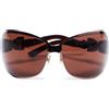 Gucci Pre-Owned - Occhiali da sole a farfalla - Donna - plastica - Taglia unica - Marrone