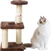 gormyel Piccolo albero per gatti - Grande torre per gatti - Cat Climber Design multistrato, gatto sdraiato e appoggiato base quadrata per gatto e gatto piccolo Gormyel