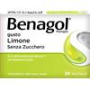 Reckitt Benckiser Benagol gusto limone senza zucchero antisettico cavo orale 24 pastiglie