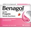 Reckitt Benckiser Benagol 24 pastiglie gusto fragola senza zucchero mal di gola adulti e bambini