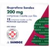 SANDOZ SpA IBUPROFENE SAN*12CPR RIV 200MG
