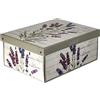 Lavatelli Scatola per armadio in cartone, con coperchio al profumo di Lavanda, organizer per vestiti e biancheria, per cambio stagione o per confezione regalo, Piccola, 25x35x17,5 cm