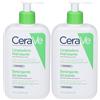 CeraVe Detergente Idratante Viso e Corpo Pelle da Normale a Secca, con acido ialuronico ceramidi 473 ml 2x473