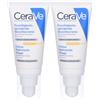 Cerave (L'Oreal Italia SpA) CeraVe Crema Viso Idratante SPF30 24 ore con acido ialuronico 52 ml Set da 2 2x52