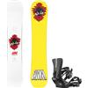 SALOMON SLEEPWALKER GROM WIDE + ATTACCO RHYTHM Tavola Snowboard Bambini