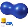 KRUIHAN Palla di Arachidi - Palla per Esercizi,Palla per Yoga,Palla per Gravidanza,per Parto del Lavoro,Terapia Fisica,Forza del Core,Fintness in Casa e in Palestra (Include Pompa),Blu
