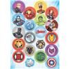 Dekora, Mini Dischi di Ostia di Avengers, Decorazioni Commestibili per Cupcake, Biscotti e Muffin, Merende e Feste per Bambini, Dischi da 3,4 CM