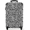 NoBoringSuitcases.com bagaglio a mano, trolley, valigia da 10 kg, rigida, leggera, valigie da viaggio per cabina, aereo, con 4 ruote girevoli, manico estensibile, robusto, 55x40x20 cm, Design zebrato