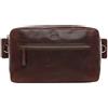 SID & VAIN Marsupio vera pelle vintage OSCAR grande I Zainetto borsa a spalla uomo donna I Borsello marrone fatto a mano