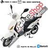 Bici Elettrica Scooter Velocipede Vitale NJT-007 250W 20Ah 48V Batteria a Grafene-Bianco