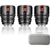 7artisans 35mm/50mm/85mm T2.1 Obiettivo cinematografico professionale S35 Telaio compatibile con Canon RF-S Mount per RED KOMODO/KOMODO X/CANON C70/R7/R50/R10 (Nero)