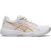 Asics Upcourt 4, Netball Scarpe Donna, Bianco/Champagne, 40 EU