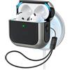 ESR Custodia per AirPods 5/4 (2026/2024), compatibile con MagSafe, Titanio | Custodia compatibile con AirPods 5/4 (USB-C) - Protezione anti-caduta con Laccetto, Coperchio Magnetico, Orbit Hybrid