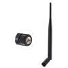 Vecys Antenna Wi-Fi Antenna SMA 2.4 GHz 5 dBi Adattatore per Spina SMA Antenna omnidirezionale Nera Nera Compatibile con Scheda WLAN 802.11n / b/g Schede PCI WLAN Router Wireless Bluetooth ZigBee