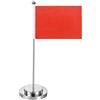 PATIKIL Bandiera Stand Mini Tavolo Bandiera Supporti Asta per Bandiera Argento Tono con Rosso Bandiera per Festa Forniture Decorazione