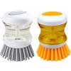 WakiHong 2 Pezzi Spazzola Lavapiatti con Dispenser di Detersivo, Spazzola da Cucina per la Pulizia di Stoviglie, Pentole, Padelle e Lavelli