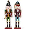 THE TWIDDLERS 2 grandi figure di schiaccianoci in legno, 30 cm, decorazione natalizia classica