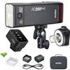GODOX AD200 Pro II AD200Pro II 200Ws 2.4G Flash con Godox X3-F Trigger per Fuji, 0.01-1.8s Riciclaggio TTL Speedlite Pocket Monolight Strobe Flash (Godox AD200 Pro Aggiornato)