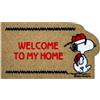 IlGruppone Peanuts Zerbino in Cocco Ingresso Snoopy Originale Rettangolare 70 x 40 Cm Tappeto Ingresso Asciugapassi Tappetino Antiscivolo Interno Esterno Originale Idea Regalo - Welcome To My Home