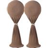 Treer Copri Ventilatore Antipolvere Copriventilatore da Pavimento Verticale Rotondo Protezione per Ventilatore per Ventilatore da Tavolo e Ventilatore a Piantana (65x150cm,Khaki)
