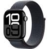 Apple Watch Series 10 Serie 10 GPS 42mm Cassa in Alluminio color Jet Black con Sport Loop