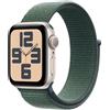 Apple Watch SE GPS 40mm Cassa Alluminio Galassia con Verde Lago Sport Loop