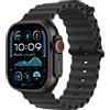 Apple Watch Ultra 2 GPS + Cellular 49mm Cassa Titanio Nero con Nero Ocean Band