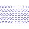 TopHomer Anelli in plastica per raccoglitori a fogli mobili, 50 pezzi, viola, rotondi, per libri, portachiavi, per lavori fai da te, documenti, quaderni, schede di carta, 28 mm