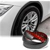 Blueshyhall 2 Pezzi Protezione Passaruota Auto, 1,5 m x 3,5 cm Copriruota Auto Parafango Allargamento Universale, Forma a L Protezione per Ruote Auto, Strisce di Protezione Sopracciglia Auto (Carbon)
