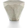 STONES HOME FURNITURE, Tavolino Salotto Moderno in Compensato Marino Ricoperto da Tasselli di Pietra Fossile White Agata, Modello Diamond Small, Colore Beige, 60 x 60 x h 50 cm