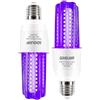 GOHDLAMP Lampadina LED nera Lampadina UV E27, 15 W 100-240 V LED 395-400 nm Lampadina UVA nera, illuminazione per feste di Halloween, discoteca bar, body painting, feste a luci nere, poster fluorescente