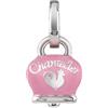 Chantecler / Et Voilà / ciondolo campanella micro double face con farfalla / argento e smalto rosa - 41886