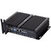 HUNSN Fanless Industrial PC, Mini Computer, Intel Core I5 3317U, Windows XP / 11 or Linux Ubuntu, IM02, VGA, HDMI, 2 x LAN, 4 x COM, 4 x USB2.0, 4 x USB3.0, 8G RAM, 256G SSD