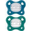 CHICCO (ARTSANA SpA) Succhietto Azzurro 16-36M Dual Soft Chicco 2 Pezzi