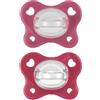CHICCO (ARTSANA SpA) Succhietto Rosa 16-36M Dual Soft Chicco 2 Pezzi