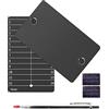 GanKe Crypto Seed Storage, Bitcoin Wallet, Cold Wallet Backup - BIP39 Portafoglio per criptovalute 12 o 24 parole, frasi di recupero e penna per incisione, doppio, colore grigio