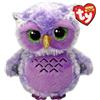 TY Beanie Boos - Owlivia la Gufetta Viola con Occhi Verdi Grandi e Glitter, il Peluche con gli Occhi Grandi Scintillanti - 15 Cm - T37364