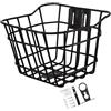 Ronyme Cestino da Bici per Bambini, Decorazione Anteriore, Multifunzione in Metallo, 18 cm x 15 cm x 16.5, Nero