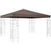QUICK STAR Tetto di Ricambio per Gazebo 3x3m Marrone-Grigio