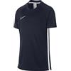 Nike Academy Top Short-Sleeve, T-Shirt Unisex-Adulto, Obsidian/White/White, S