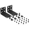 PhyinLan Kit di montaggio su rack, orecchie da rack regolabili per prodotti Netgear, Cisco, D-Link, TRENDnet e Dell, montaggio da 12,5 larghezza a 19, distanza foro regolabile 14-30mm