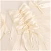 HO-SFSM 50 Pezzi Coccarde Beige Matrimonio, Auto Fiocchi Decorazioni, Nastro Raso Beige per Matrimonio, Auto, Regalo, Decorazione per la Casa