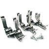 ckpsms Marca - 3 Misure (6 Pezzi) Piedino incernierato per Macchina da Cucire Industriale # SP-18 con Guida Destra e Sinistra (SP-18 1/16 + 1/8 + 1/4 con Guida Destra e Sinistra)