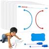 Generic Scheda Brain Training - Schede di allenamento mentale, esercizi di fitness mentale | 20 carte di coordinazione mano-cervello per abilità motorie fini, rompicapo portatili, strumenti per lo sviluppo di