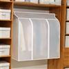 DEACOLIN Copertura antipolvere per appendiabiti con cerniera, organizer da appendere per abiti, cappotti, giacche (90 x 100 x 50 cm)