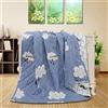 FANSU Copriletto Trapuntato Matrimoniale Singolo Elegante Reversibile Coperta Trapunta Primaverile Estivo Antipolveri Copri Letto per Camera da Letto (Nuvole,140x200cm)