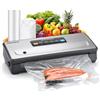 INKBIRD Macchina Sottovuoto Senza Fili Ricaricabile, 80Kpa Sigillatrice per Alimenti con 2000mAh Batteria per Cucina/Viaggio |Contenitore Sacchetti e Taglierina Integrati, 5 Modalità di cibo, INK-VS06